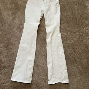 White House Black Market Crisp White Flare Jeans